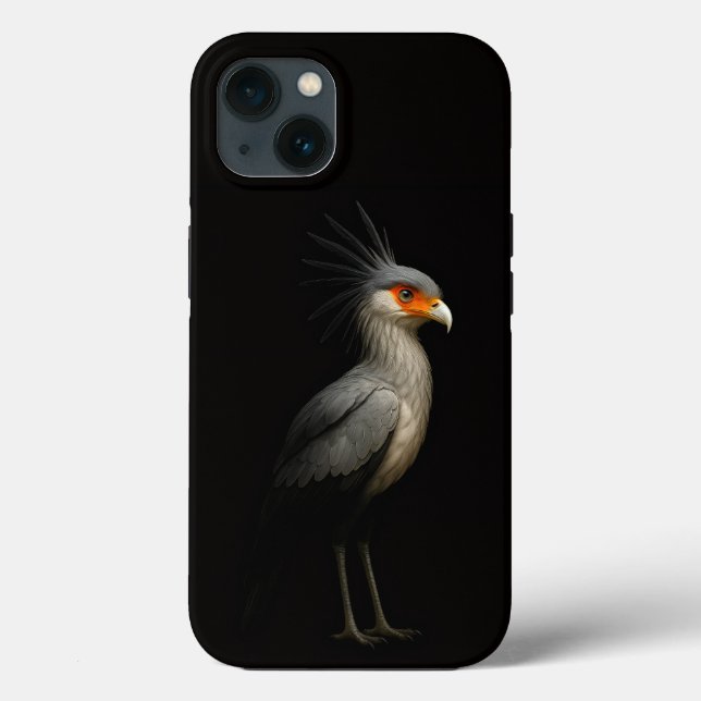 Schwarz 4 Luxe iPhone 13, Sekretärvogel Case-Mate iPhone Hülle (Rückseite)