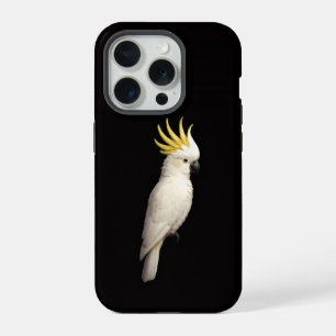 Schwarz 4 Luxe iPhone 15 Pro Mate, Hauben-Kakadu Hülle