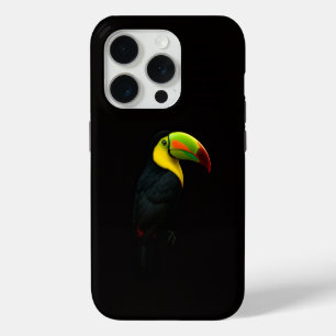Schwarz 4 Luxe iPhone 15 Pro Mate, Keilschnabeltuk Hülle