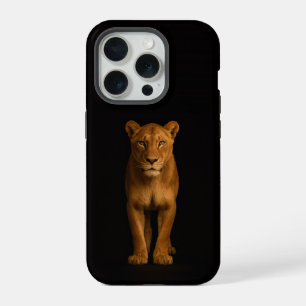 Schwarz 4 Luxe iPhone 15 Pro Mate, Noble Lioness Hülle