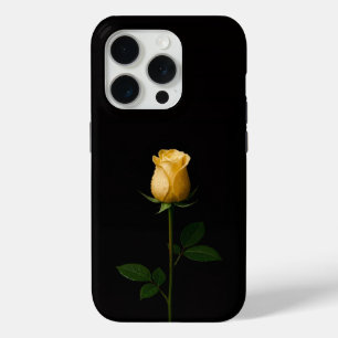 Schwarz 4 Luxe iPhone 15 Pro Mate Sonniggelbe Rose Case-Mate iPhone Hülle
