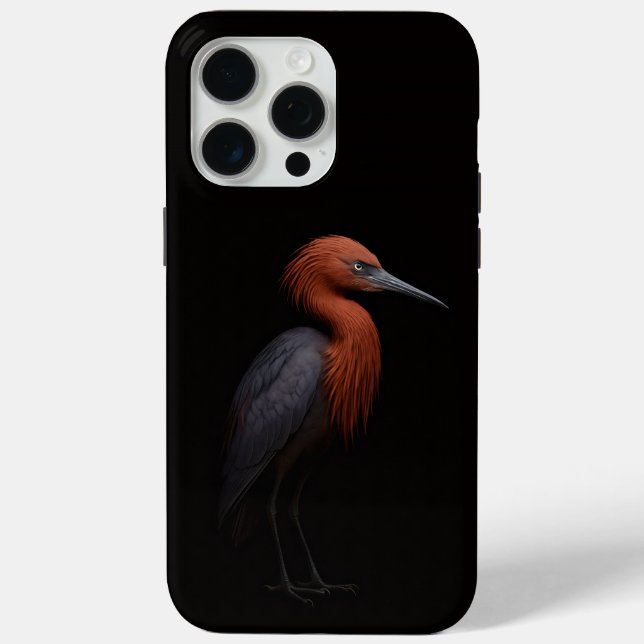 Schwarz 4 Luxe iPhone 15 Pro Max, Reddish Egret Case-Mate iPhone Hülle (Rückseite)
