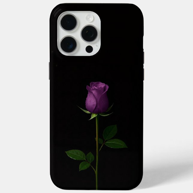 Schwarz 4 Luxe iPhone 15 Pro Max, Royal Violet Ros Case-Mate iPhone Hülle (Rückseite)