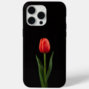 Schwarz 4 Luxe iPhone 15 Pro Max, Rubinrote Tulpe Case-Mate iPhone Hülle