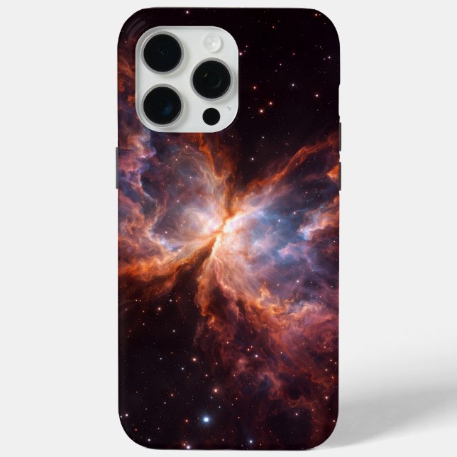 Schwarz 4 Luxe iPhone 15 Pro Max, Schmetterlingsne Case-Mate iPhone Hülle (Rückseite)