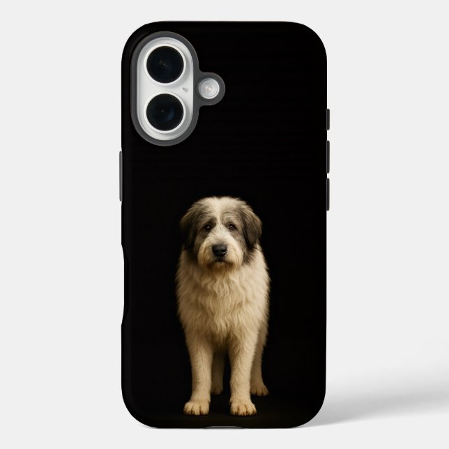 Schwarz 4 Luxe iPhone 16 Mate, Mioritic Shepherd Hülle (Rückseite)