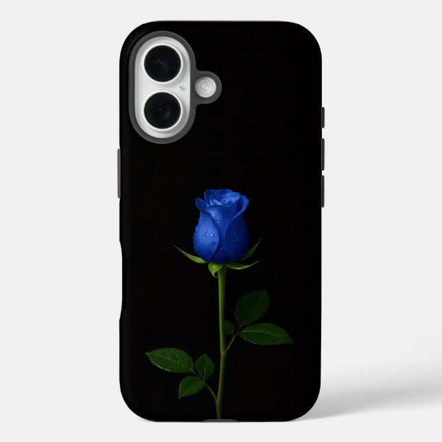Schwarz 4 Luxe iPhone 16 Mate, Mitternachtsblaue R Hülle (Rückseite)