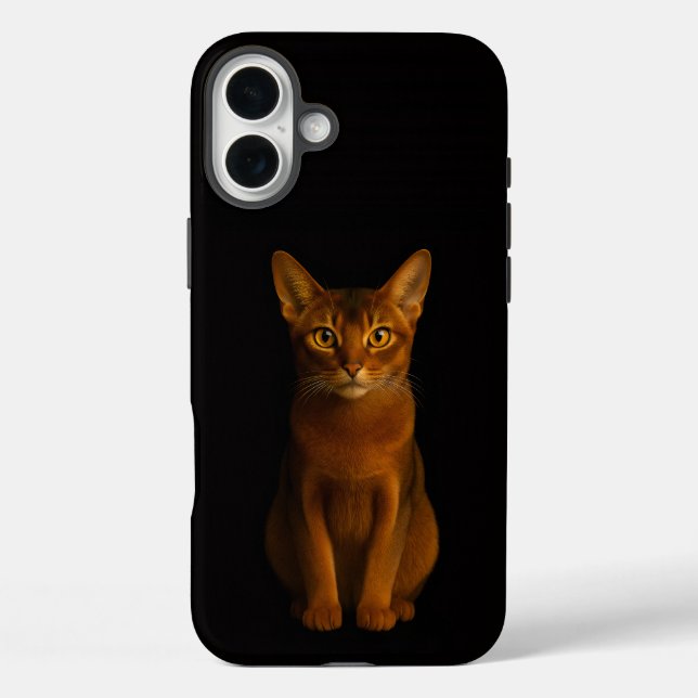 Schwarz 4 Luxe iPhone 16 Plus, Abessinische Schönh Plus Hülle (Rückseite)