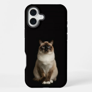 Schwarz 4 Luxe iPhone 16 Plus, Birma-Katze Plus Hülle