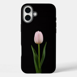 Schwarz 4 Luxe iPhone 16 Plus, Blush Pink Tulpe Plus Hülle