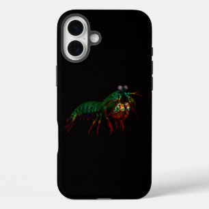 Schwarz 4 Luxe iPhone 16 Plus, Fangschreckenkrebs Plus Hülle