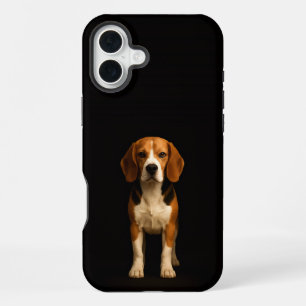 Schwarz 4 Luxe iPhone 16 Plus, freundlicher Beagle Plus Hülle