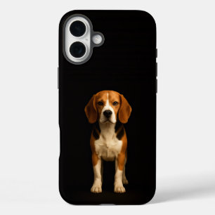 Schwarz 4 Luxe iPhone 16 Plus, freundlicher Beagle Plus Hülle