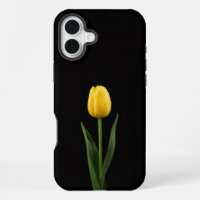 Schwarz 4 Luxe iPhone 16 Plus, Goldene Tulpe