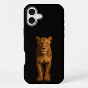 Schwarz 4 Luxe iPhone 16 Plus, Noble Lioness Plus Hülle