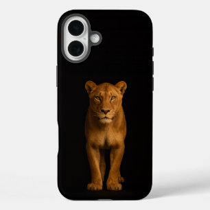 Schwarz 4 Luxe iPhone 16 Plus, Noble Lioness Plus Hülle
