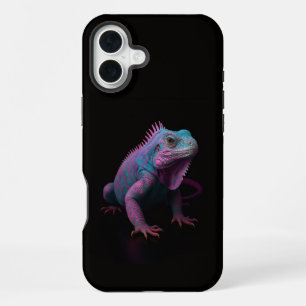 Schwarz 4 Luxe iPhone 16 Plus, Rosa Leguan Plus Hülle