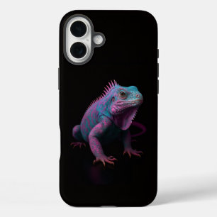 Schwarz 4 Luxe iPhone 16 Plus, Rosa Leguan Plus Hülle