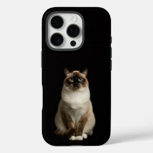 Schwarz 4 Luxe iPhone 16 Pro, Birmanische Katze Pro Hülle