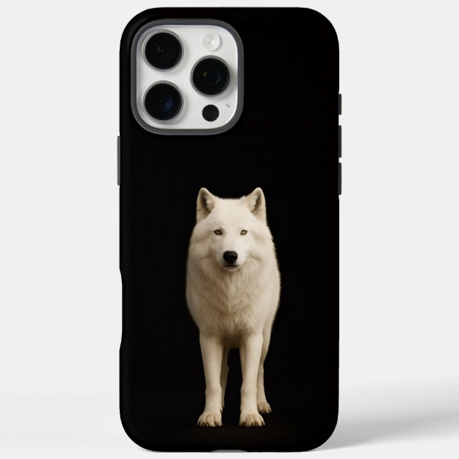 Schwarz 4 Luxe iPhone 16 Pro Max, Elfenbein Arctic Max Hülle (Rückseite)