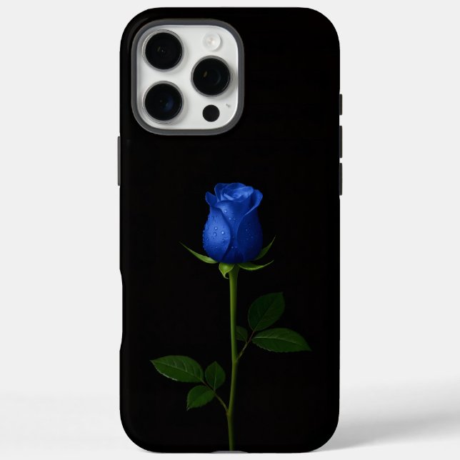 Schwarz 4 Luxe iPhone 16 Pro Max, Mitternachtsblau Max Hülle (Rückseite)