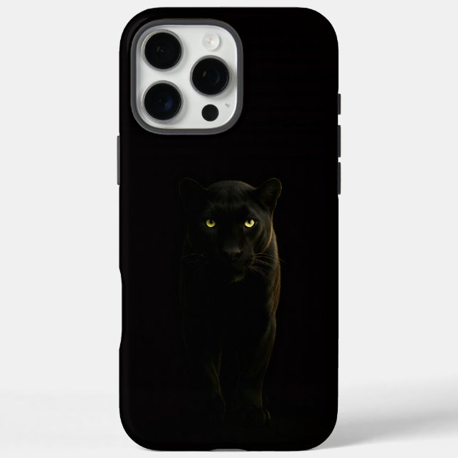 Schwarz 4 Luxe iPhone 16 Pro Max, Schwarzer Panthe Max Hülle (Rückseite)