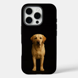 Schwarz 4 Luxe iPhone 16 Pro, Minimalist Labrador Pro Hülle