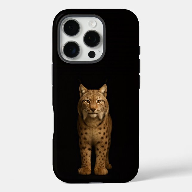 Schwarz 4 Luxe iPhone 16 Pro, Stiller Luchs Pro Hülle (Rückseite)