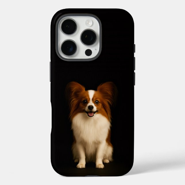 Schwarz 4 Luxe iPhone 16 Pro, Verfeinerter Papillo Pro Hülle (Rückseite)