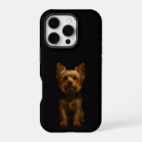 Schwarz 4 Luxe iPhone 16 Pro, Yorkshire Terrier
