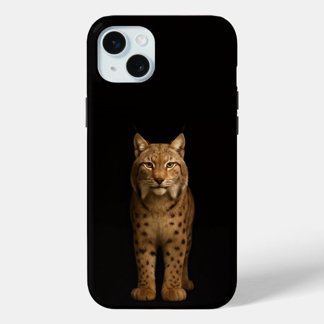 Schwarz 4 Luxe, Silent Lynx iPhone 15 Plus Case-Mate iPhone Hülle (Rückseite)