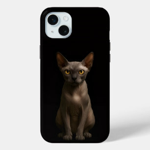 Schwarz 4 Luxe, Sphynx-Katze iPhone 15 Plus Case-Mate iPhone Hülle