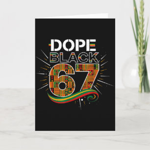 Schwarz 67 Black History Month Sechs Sieben Meme Karte