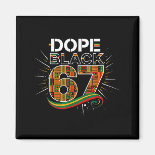 Schwarz 67 Black History Month Sechs Sieben Meme Magnet