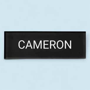 Schwarz-Acrylname Markierung Berufliches Abzeichen Namenschild