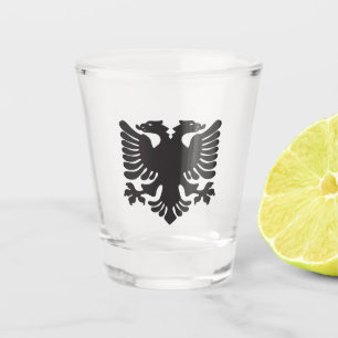 Schwarz-Albanisches Adlerglas Schnapsglas
