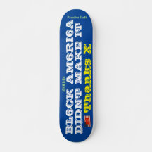 SCHWARZ AMERIKA DIDNT MACHEN IT-Skateboard, 7¾" De