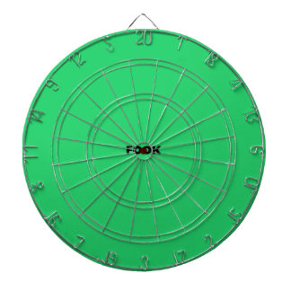 Schwarz auf grüner Tafel Dartscheibe