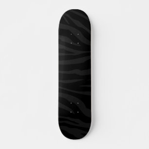 Schwarz auf Schwarz Zebramuster Old School Skatebo Skateboard