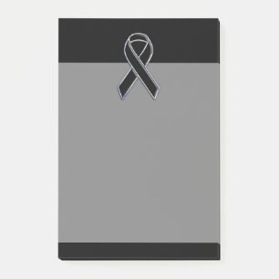 Schwarz auf schwarzem Band-Bewusstsein Post-it Klebezettel