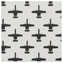 Schwarz auf weißem A-10-Muster für Warthog Attack  Stoff