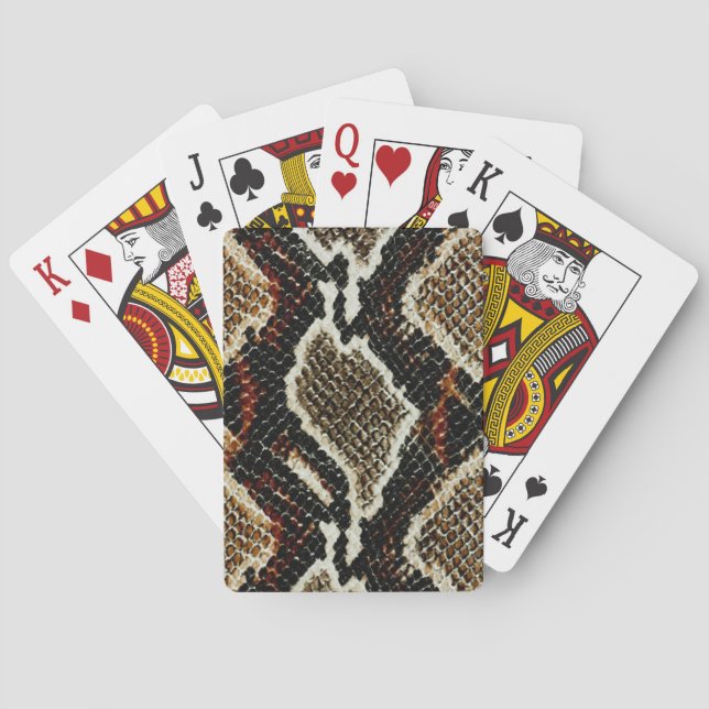 Schwarz-Beige-Druck Spielkarten (Rückseite)