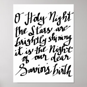 Schwarz-Beschriftungs-Typografie-Feiertag O Poster