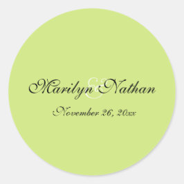 Schwarz-Birne-Grün 1,5" Rundaufkleber Runder Aufkleber