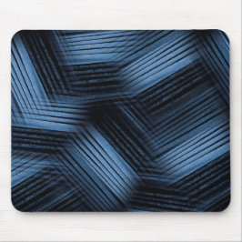 Schwarz-Blau-Abstract-Design Mousepad