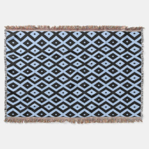 Schwarz-Blau-Diamantmuster Decke