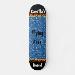 Schwarz-Blau-Hintergrund Coole benutzerdefinierte Skateboard