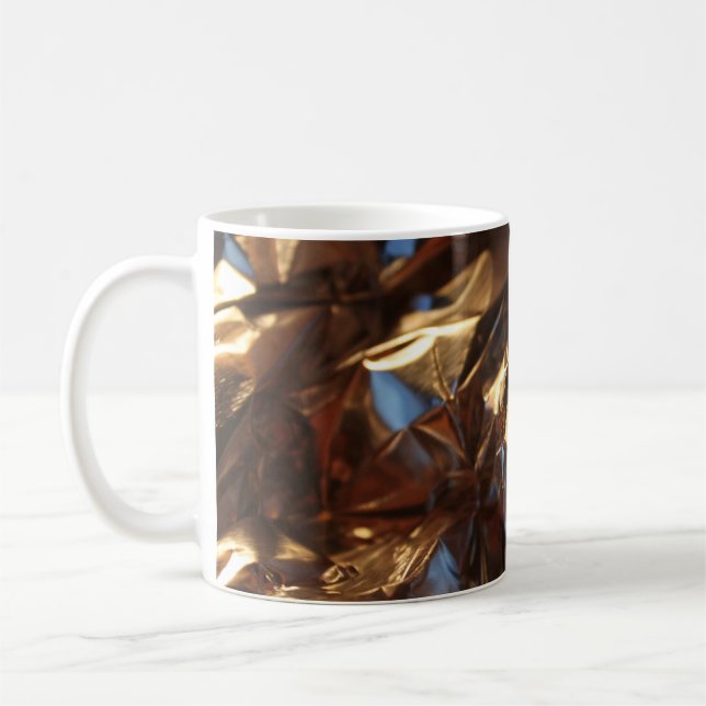 Schwarz-Blau-Lederjacke Kaffeetasse (Links)