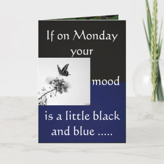 Schwarz-Blau-Montag Karte