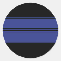 Schwarz-Blau-Streifen mit zwei Rennen
